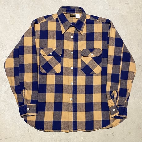 1970's BIG YANK Heavy Flannel L/S Shirt