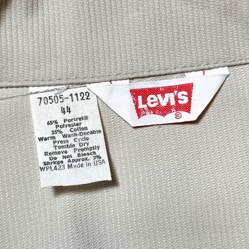 希少 size50 Levi’s 70s ピケ BIGE 70505-1122 LEVI'S 70505 BIG-E size 50 ビッグサイズの70505 BIG-E 手書き
