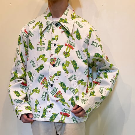 1970's Admiral Sportswear GREEN GIANT Coach Jacket