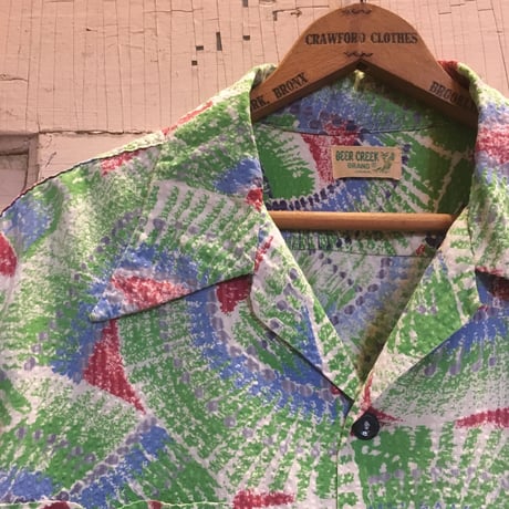 1950's DEER CREEK Seersucker S/S Shirt