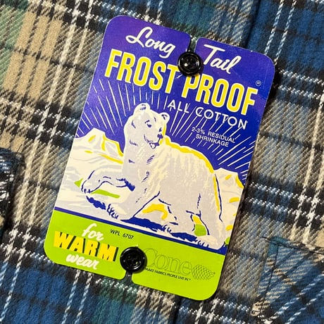 1970's FROSTPROOF Heavy Flannel L/S Shirt Deadstock
