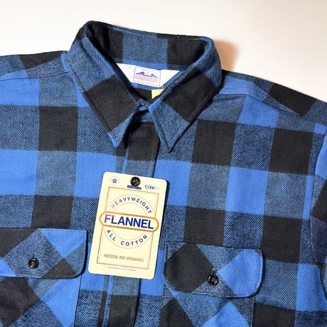 1990's DAKOTA Heavy Flannel L/S Shirt Deadstock