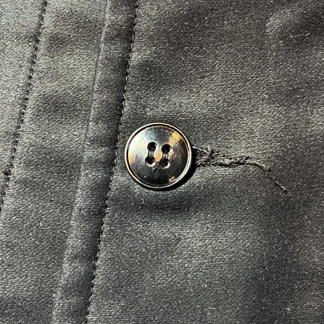 1950's Le Mont Saint-Martin Black Moleskin Jacket Deadstock