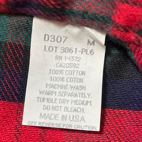 1990's FIVE BROTHER Heavy Flannel L/S Shirt Deadstock