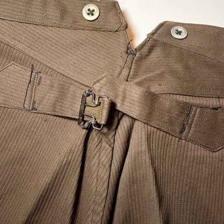 1930's〜 French Unknown Pique Trousers Deadstock