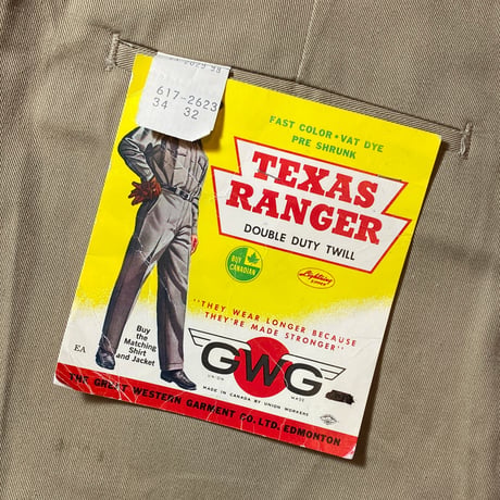 1960's GWG Chino Trousers Deadstock