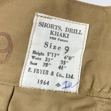 1960's British Army Gurkha Short Pants Deadstock