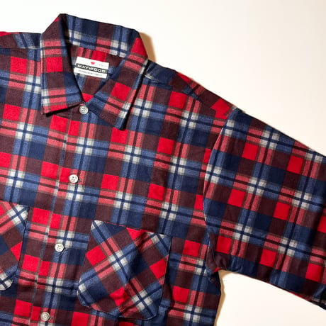 1960's MAYWOOD Flannel L/S Shirt Deadstock
