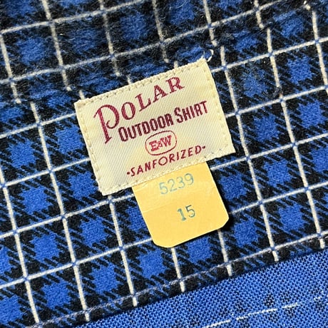 1960's E&W Flannel L/S Shirt Deadstock