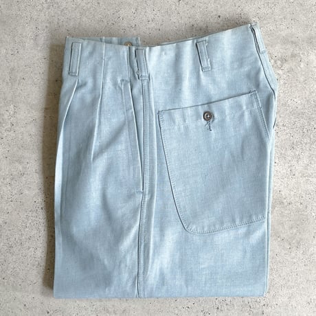 1950's Unknown Cotton Trousers Deadstock