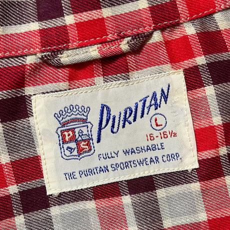 1950's PURITAN Rayon L/S Shirt