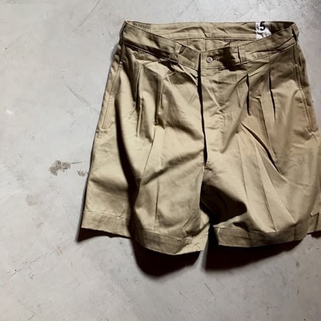 1950〜60's French Army Chino Short Pants Deadstock