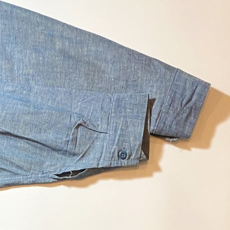 1960's RIVERSIDE Prisoner Chambray L/S Shirt Deadstock