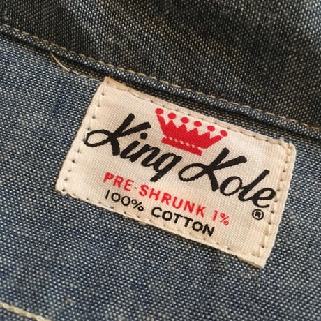 1960's King Kole Chambray L/S Shirt Deadstock