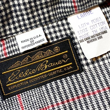 1980's〜 Eddie Bauer Flannel L/S Shirt Deadstock