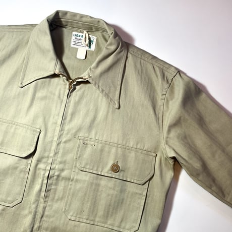 1960's LION-BILT Herringbone Work Jacket Deadstock