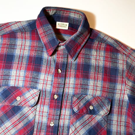1990's FIVE BROTHER Heavy Flannel L/S Shirt