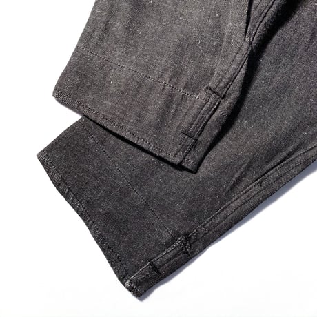 1950's British Unknown Black Denim Work Jacket