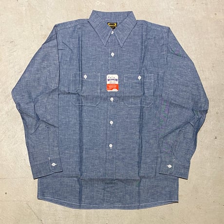 1960's WASHINGTON DEE CEE Chambray L/S Shirt Deadstock