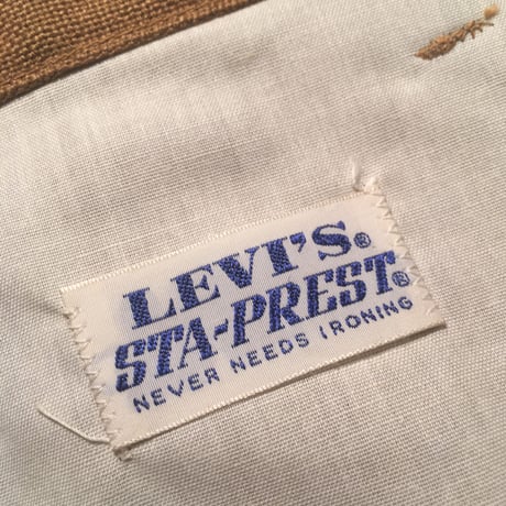 1970's Levi's STA-PREST Tapered Pants Deadstock