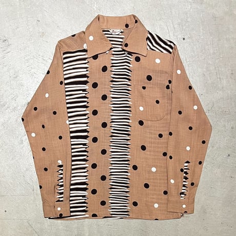 1950's California Rayon Pullover L/S Shirt