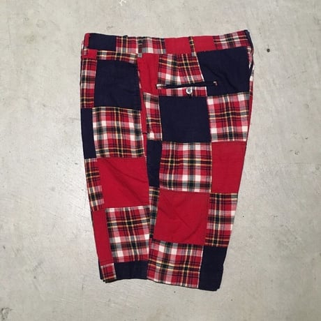 1970's Unknown Indian Madras Patchwork Short Pants