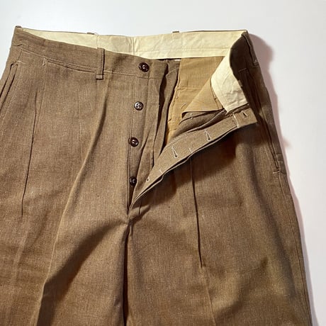 1940〜50's MAXWELL CO. Cotton Trousers Deadstock