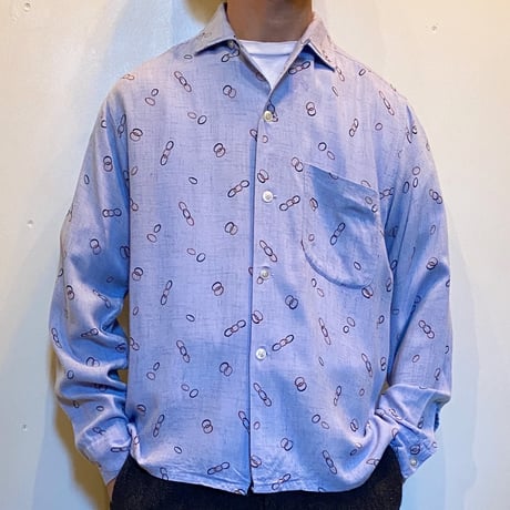 1950's〜 Sandy Mac Donald Rayon L/S Shirt