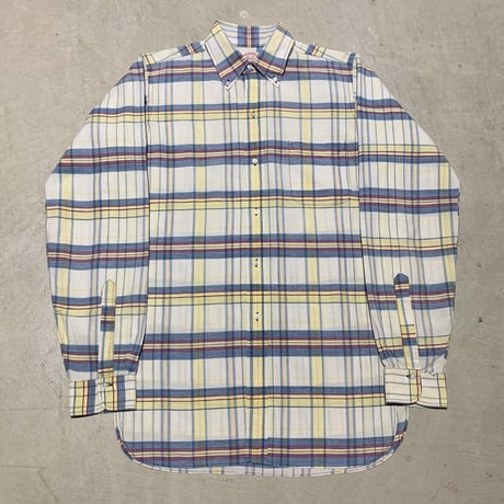 1960〜70's Brooks Brothers Indian Madras L/S Shirt