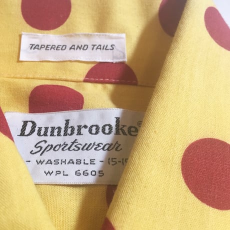 1960's Dunerooke Dots L/S Shirt Deadstock