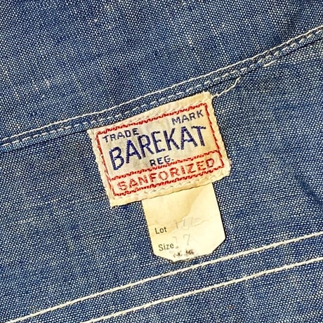 1940〜50's BAREKAT Chambray L/S Shirt Deadstock
