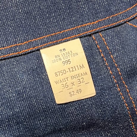 1960's BIG MAC Denim Painter Pants Deadstock