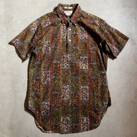 1960's Manhattan Batik Pullover S/S Shirt