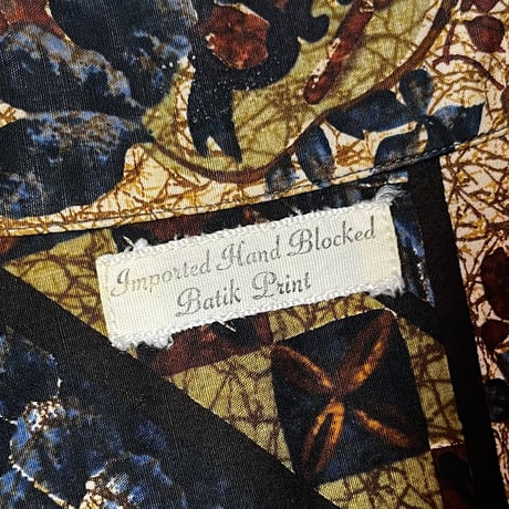 1960's Unknown Batik S/S Shirt
