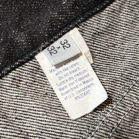 1980's Dickies Black Denim Pants Deadstock