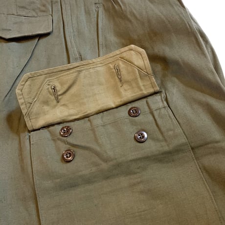 1950〜60's French Army M-47 Herringbone Trousers Deadstock