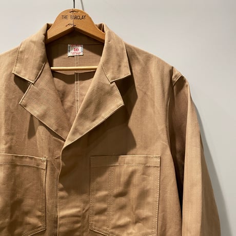 1950's〜 K.W.B. MFG.CO. Herringbone Shop Coat Deadstock