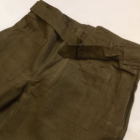 1940〜50's French Army Linen Motorcycle Pants Deadstock