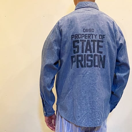 1960's SEARS Prisoner Chambray L/S Shirt