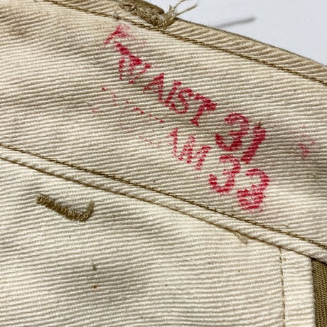 1940's US.ARMY M-43 Chino Trousers Deadstock