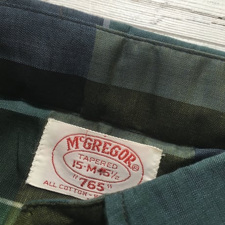 1960's McGREGOR L/S Shirt Deadstock
