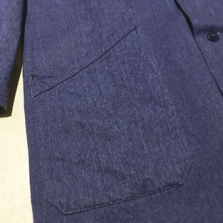 1950's〜 French Unknown Blue Chambray Atelier Coat