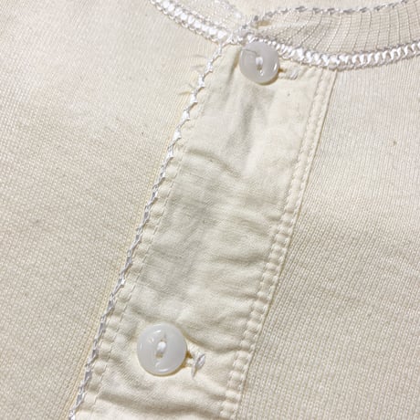 1940〜50's Unknown Henleyneck L/S Tee Deadstock