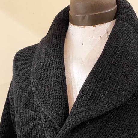 1930's〜 Unknown Shawl Collar Cardigan Black