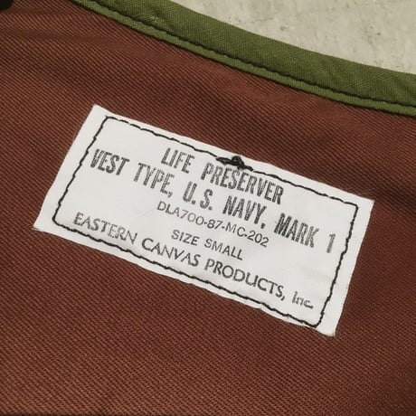 1980's US.NAVY LIFE PRESERVER Vest Deadstock