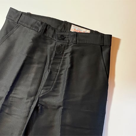 1950's〜 Le Mont Saint-Martin Black Moleskin Trousers Deadstock