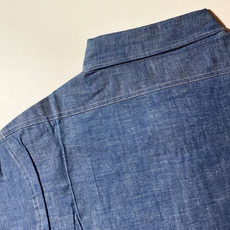 1950's〜 Unknown Chambray L/S Shirt Deadstock