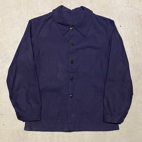 1950's French Unknown Cotton&Linen Jacket Deadstock