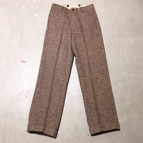 1930〜40's Unknown Tweed Trousers Deadstock
