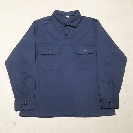 1970's US.NAVY Utility Pullover L/S Shirt Deadstock